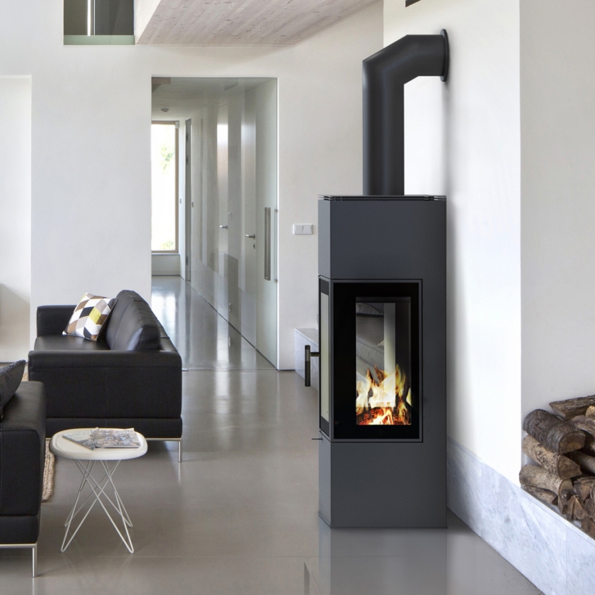 Kratki - Brændeovnsstålovn 8 kW 150 mm