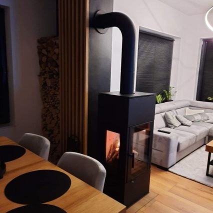 Kratki - Brændeovnsstålovn 8 kW 150 mm