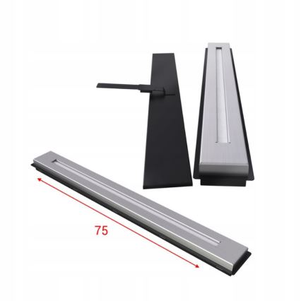 Kratki - Indbygget biopejs 50x100 cm 3,5kW sort