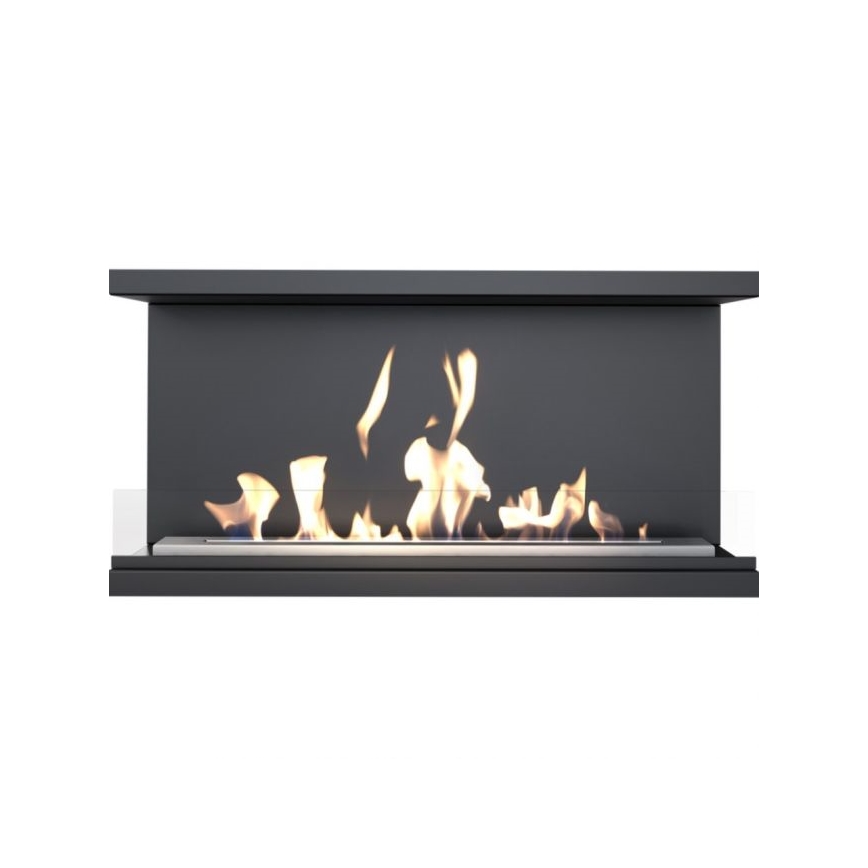 Kratki - Indbygget biopejs 50x100 cm 7kW sort