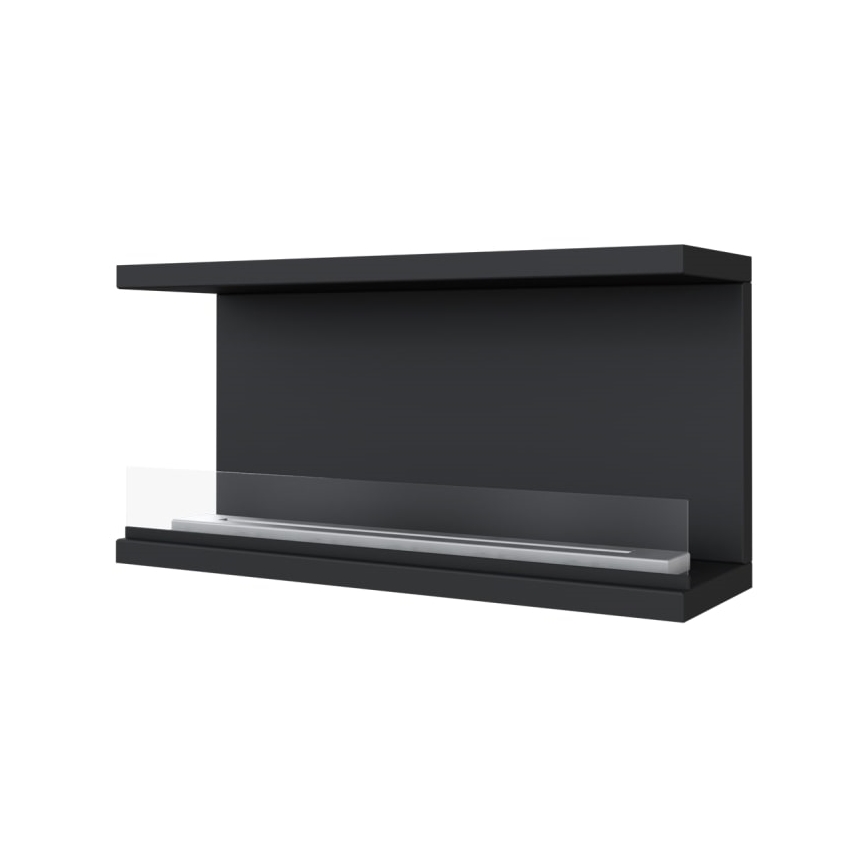 Kratki - Indbygget biopejs 50x100 cm 7kW sort