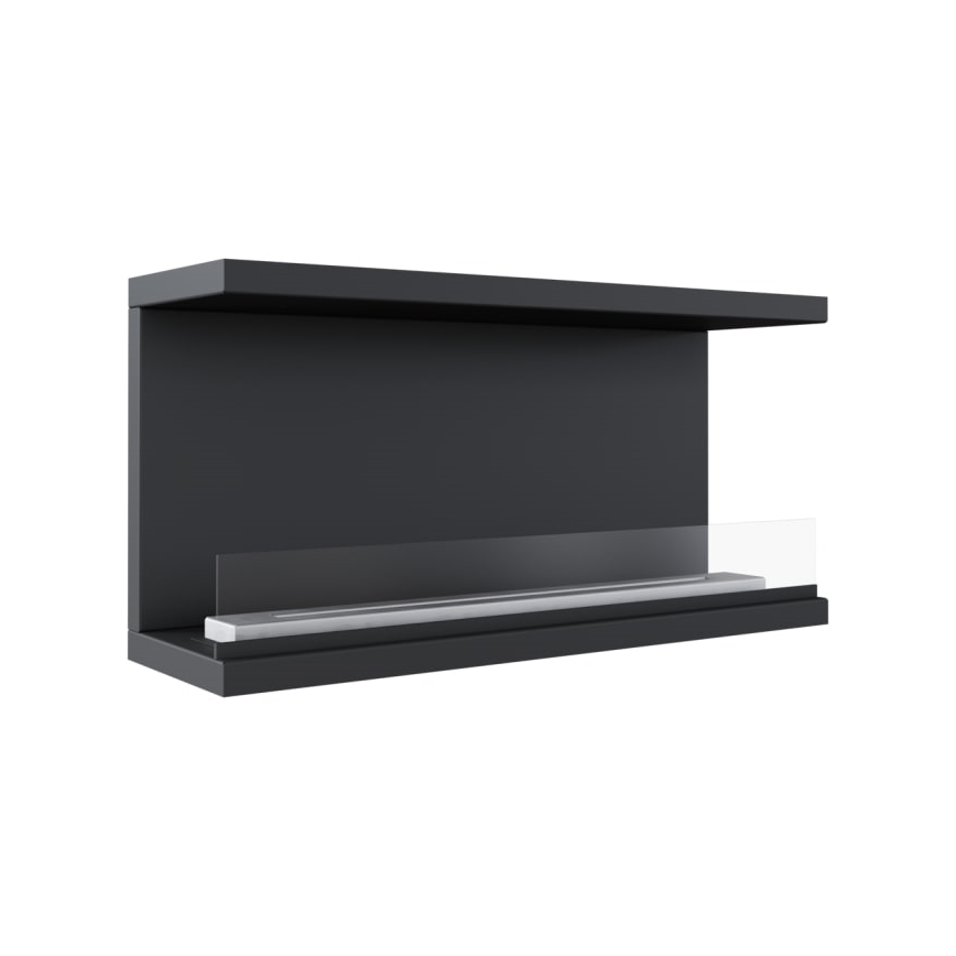 Kratki - Indbygget biopejs 50x100 cm 7kW sort