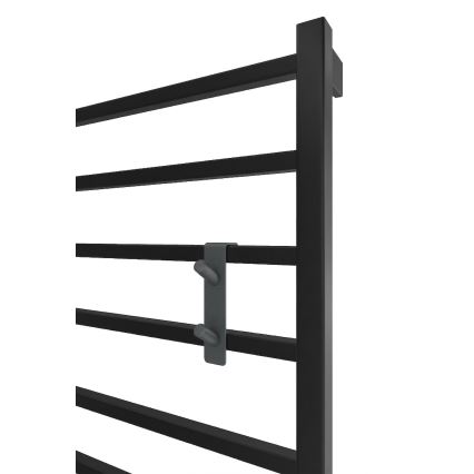 Krog til radiator INOX rustfrit stål/antracit