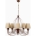 Kronelampe CLASSIC 5xE14/40W/230V bronze/beige