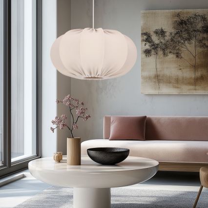 Kronelys CAFEE 1xE27/40W/230V Ø 52 cm beige
