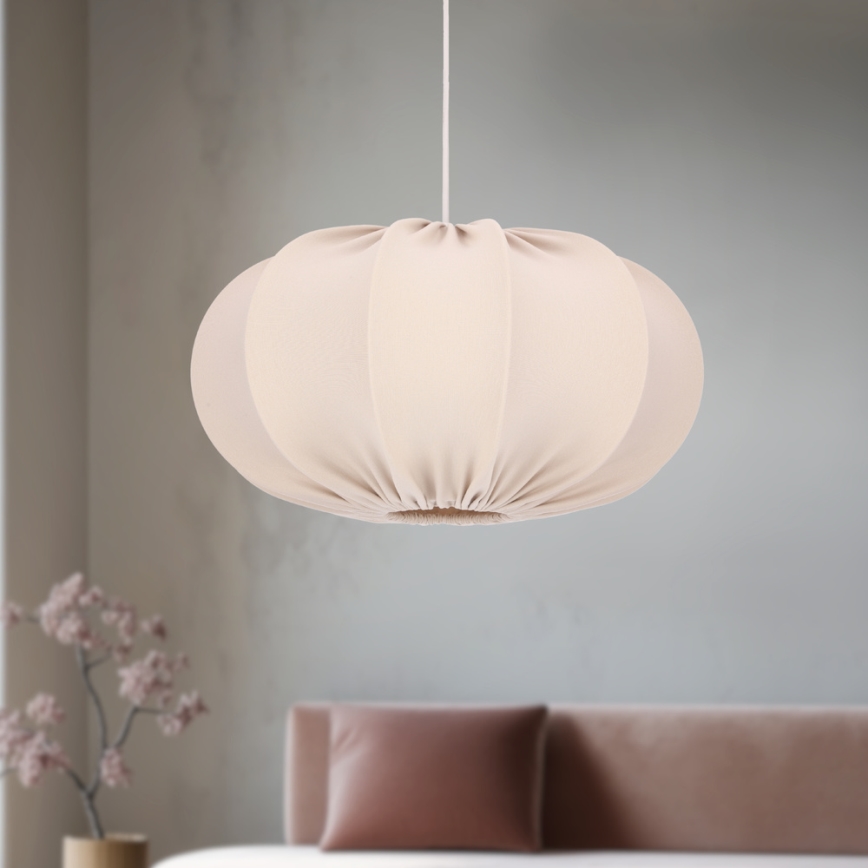 Kronelys CAFEE 1xE27/40W/230V Ø 52 cm beige