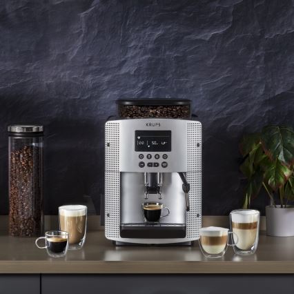Krups - Automatisk kaffemaskine ESSENTIAL 1450W/230V sølvfarvet