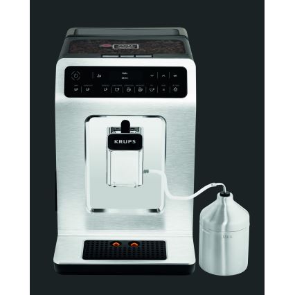 Krups - Automatisk kaffemaskine m. mælkebeholder EVIDENCE 1450W/230V hvid