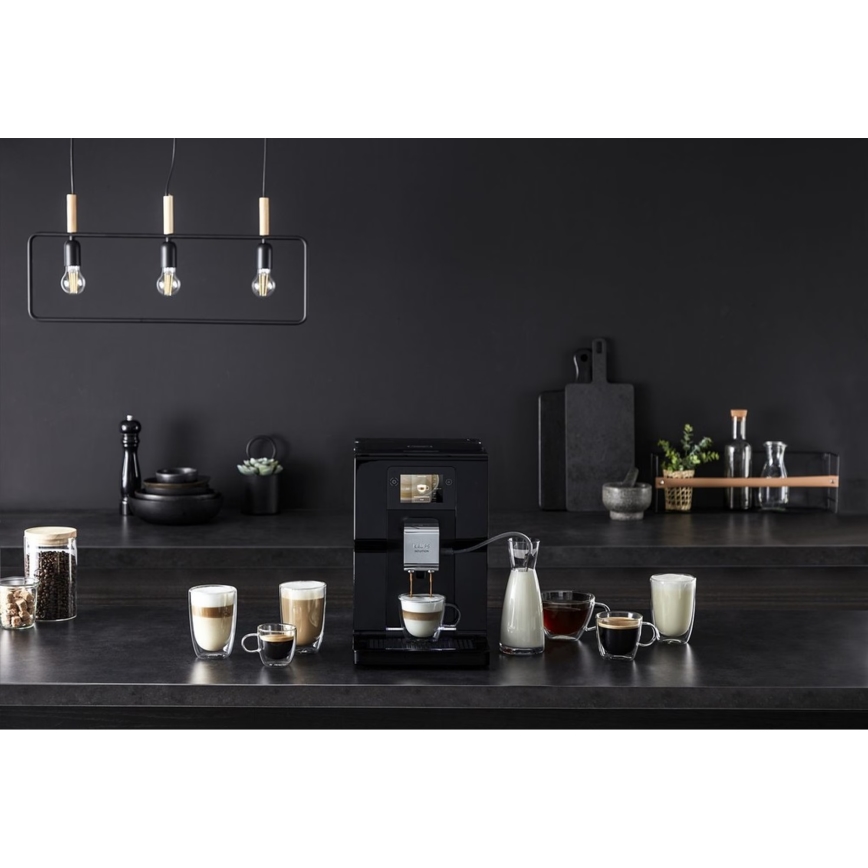 Krups - Automatisk kaffemaskine m. mælkebeholder INTUITION PREFERENCE 1450W/230V sort