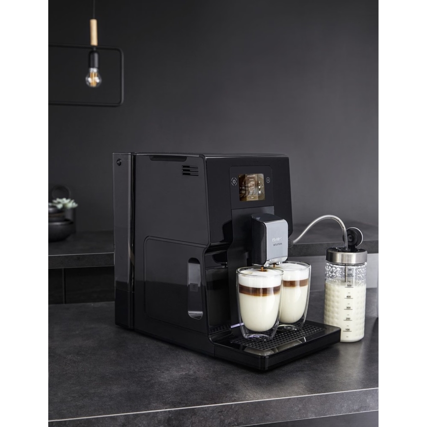 Krups - Automatisk kaffemaskine m. mælkebeholder INTUITION PREFERENCE 1450W/230V sort