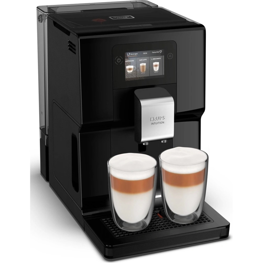 Krups - Automatisk kaffemaskine m. mælkebeholder INTUITION PREFERENCE 1450W/230V sort