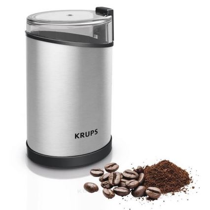 Krups - Elektrisk kaffekværn 85g FAST-TOUCH 200W/230V mat krom