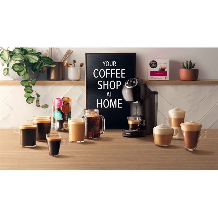 Krups - Kaffemaskine til kapsler NESCAFÉ DOLCE GUSTO GENIO S 1500W antracit