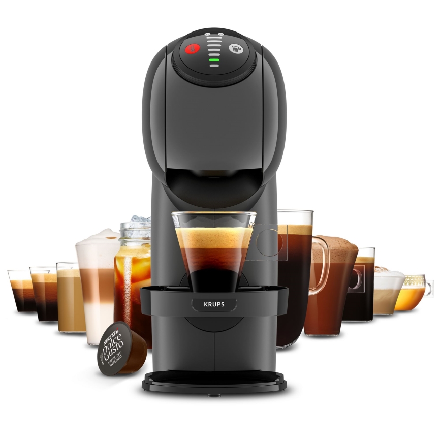 Krups - Kaffemaskine til kapsler NESCAFÉ DOLCE GUSTO GENIO S 1500W antracit
