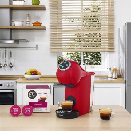 Krups - Kaffemaskine til kapsler NESCAFÉ DOLCE GUSTO GENIO S PLUS 1500W rød