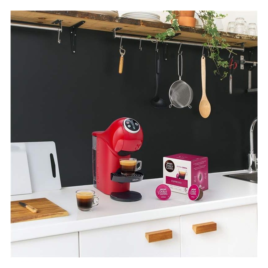 Krups - Kaffemaskine til kapsler NESCAFÉ DOLCE GUSTO GENIO S PLUS 1500W rød
