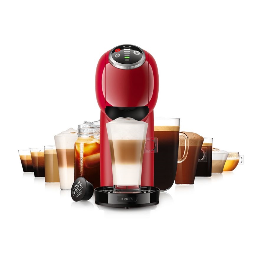 Krups - Kaffemaskine til kapsler NESCAFÉ DOLCE GUSTO GENIO S PLUS 1500W rød