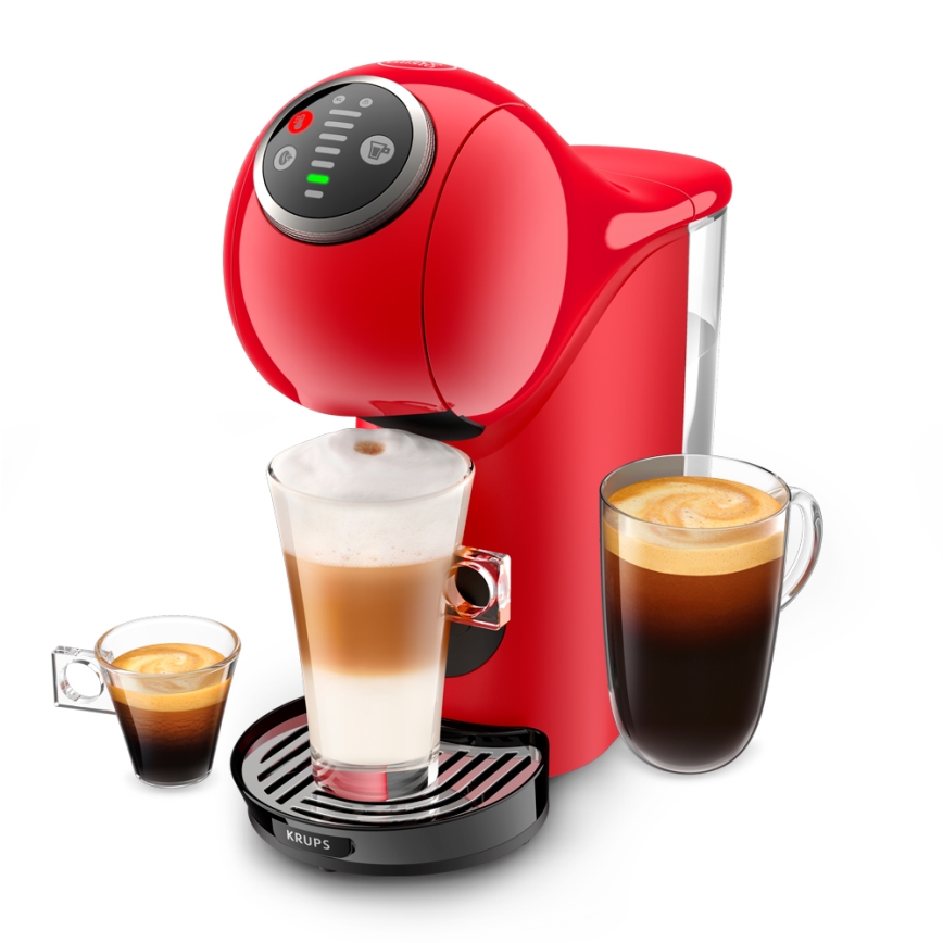 Krups - Kaffemaskine til kapsler NESCAFÉ DOLCE GUSTO GENIO S PLUS 1500W rød