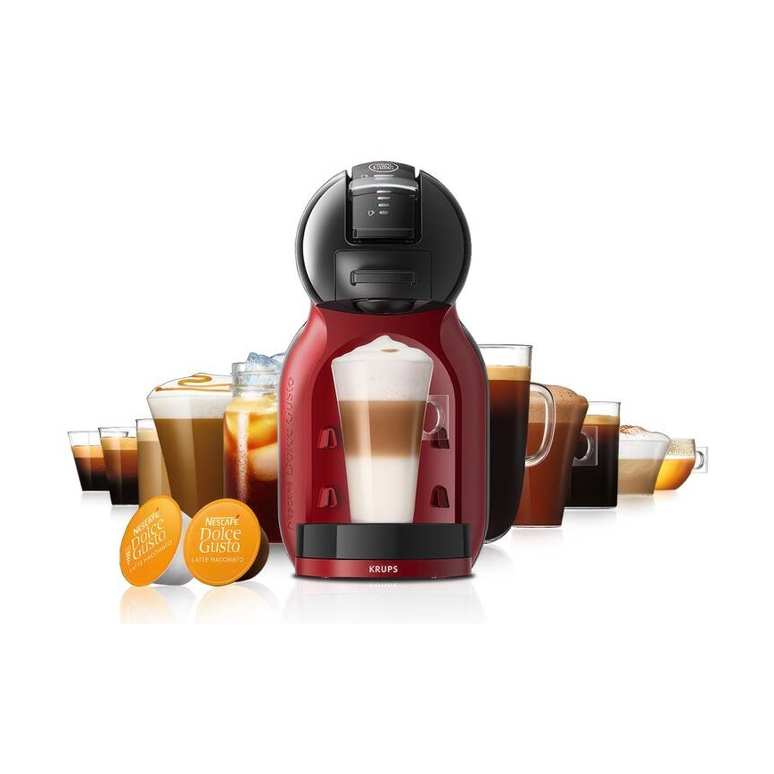 Krups - Kaffemaskine til kapsler NESCAFÉ DOLCE GUSTO MINI ME 1500W/230V rød/sort