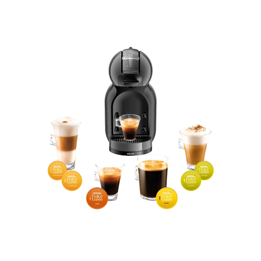 Krups - Kaffemaskine til kapsler NESCAFÉ DOLCE GUSTO MINI ME 1500W antracit