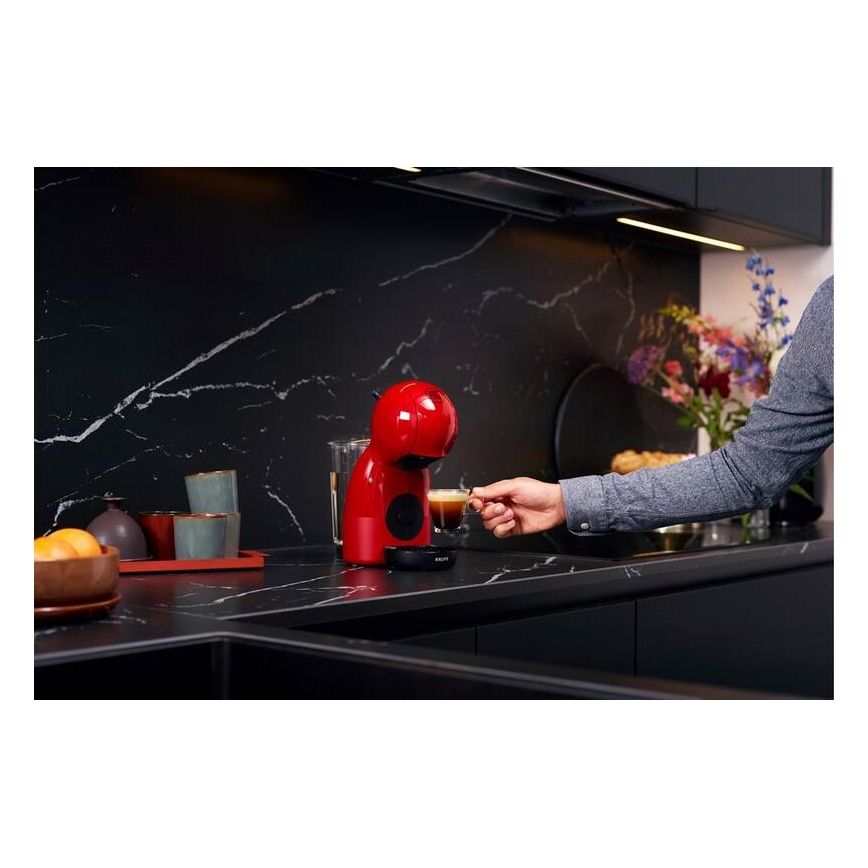 Krups - Kaffemaskine til kapsler NESCAFÉ DOLCE GUSTO PICCOLO XS 1600W rød