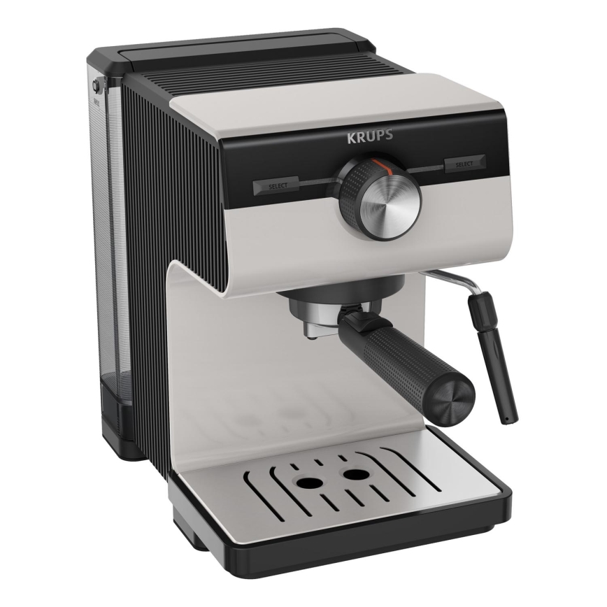 Krups - Kaffemaskine til to kopper AUTHENTIC 1450W/230V grå