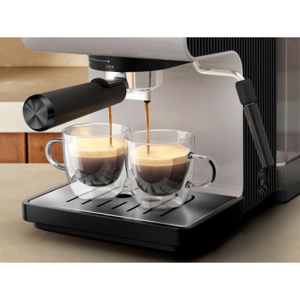 Krups - Kaffemaskine til to kopper AUTHENTIC 1450W/230V grå