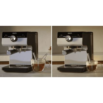 Krups - Kaffemaskine til to kopper AUTHENTIC 1450W/230V grå
