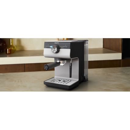 Krups - Kaffemaskine til to kopper AUTHENTIC 1450W/230V grå