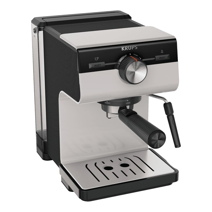 Krups - Kaffemaskine til to kopper AUTHENTIC 1450W/230V grå