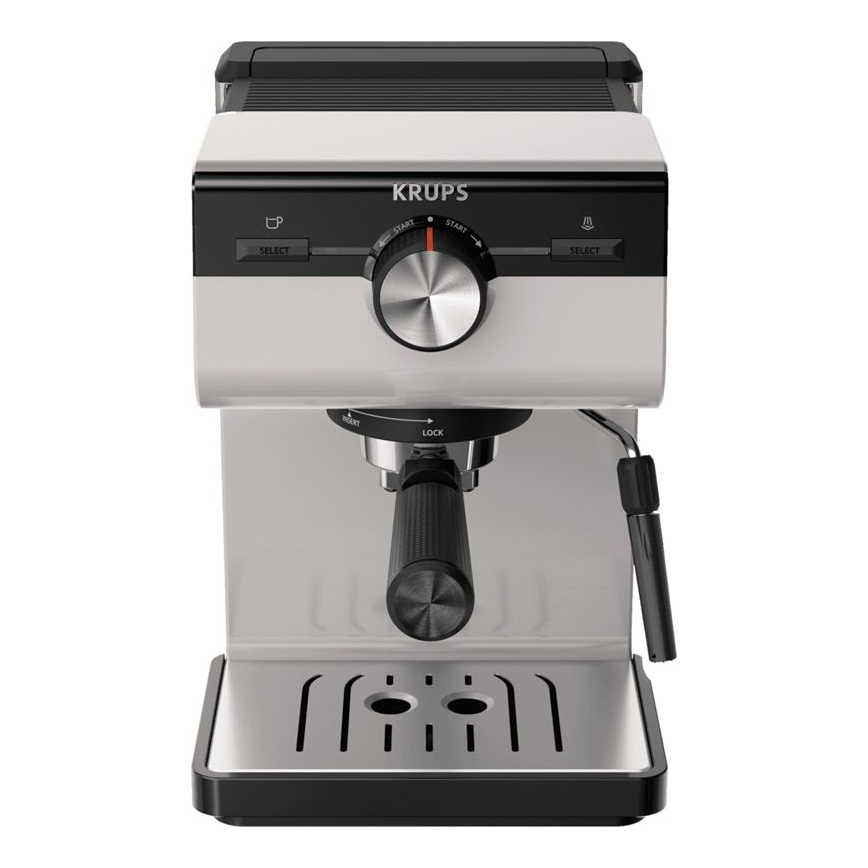 Krups - Kaffemaskine til to kopper AUTHENTIC 1450W/230V grå
