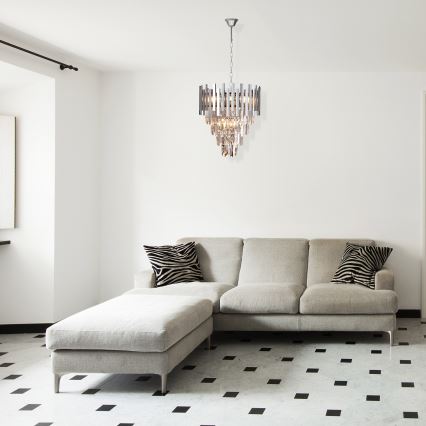Krystal kædelysekrone ASPEN 9xE14/40W/230V