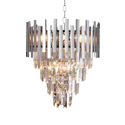 Krystal kædelysekrone ASPEN 9xE14/40W/230V