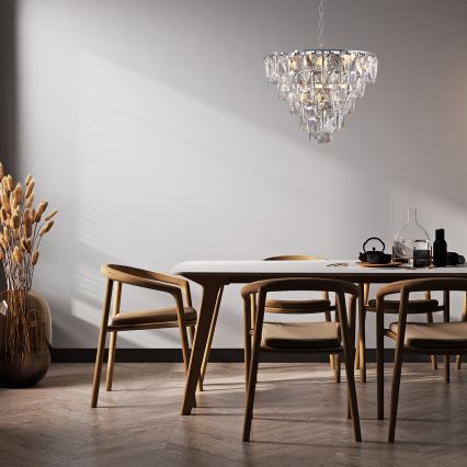 Krystal kædelysekrone CHELSEA 6xE14/40W/230V