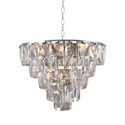 Krystal kædelysekrone CHELSEA 6xE14/40W/230V