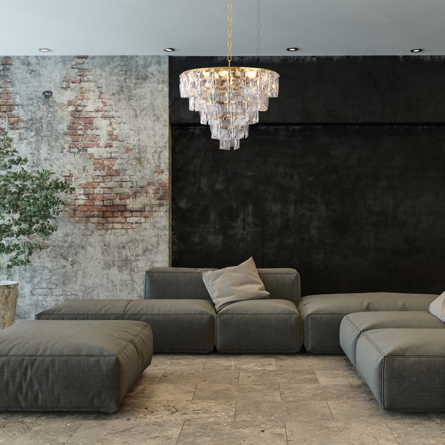 Krystal kædelysekrone CHELSEA 6xE14/40W/230V