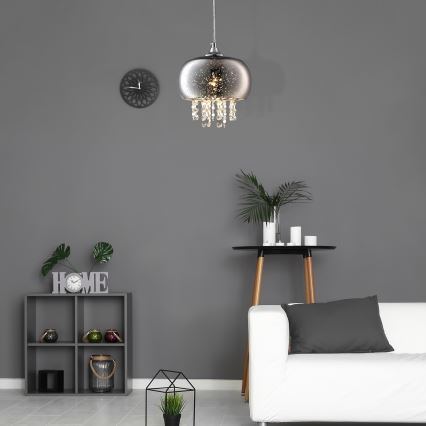 Krystal lysekrone i snor STARLIGHT 1xE14/40W/230V