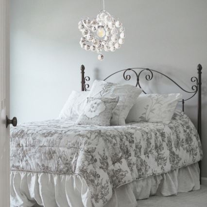 Krystal lysekrone i snor VIOLETA 1xE27/15W/230V