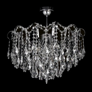 Krystal vedhæng lysekrone 6xE27/60W/230V