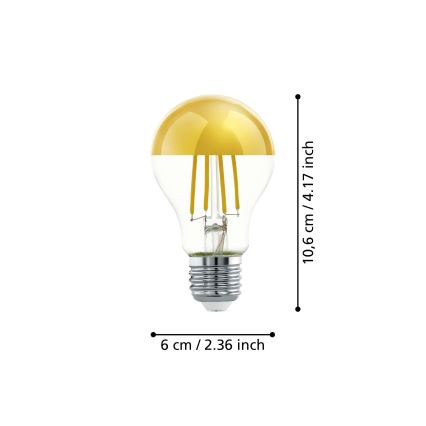 Kugleformet LED-pære A60 E27/7,3W/230V 2700K - Eglo 110031