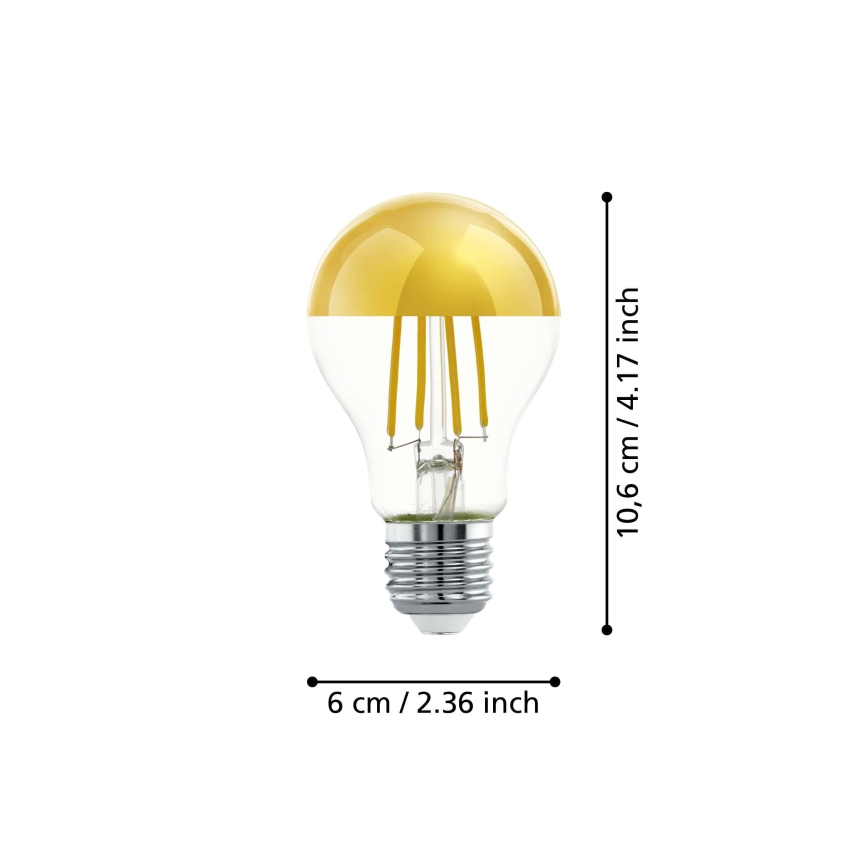 Kugleformet LED-pære A60 E27/7,3W/230V 2700K - Eglo 110031