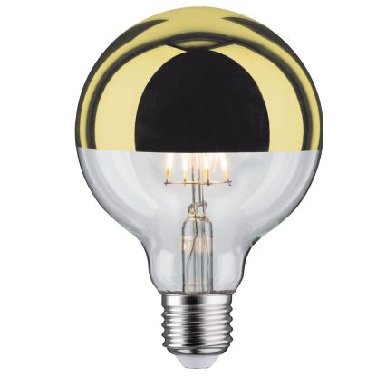 Kugleformet LED-pære dæmpbar GLOBE G95 E27/6,5W/230V 2700K guldfarvet - Paulmann 28675