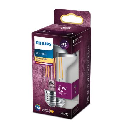 Kugleformet LED-pære Philips DECO E27/4W/230V 2700K