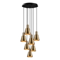 Kæde lamper KEM 7xE27/40W/230V guld