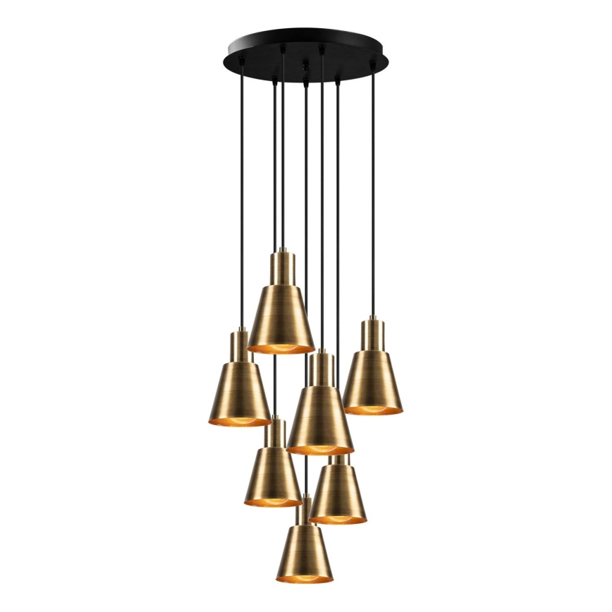 Kæde lamper KEM 7xE27/40W/230V guld