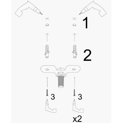 Kæde lamper KEM 7xE27/40W/230V guld