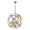 Kædelampe IRONBALL 6xE27/40W/230V guld