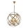 Kædelampe IRONBALL 6xE27/40W/230V guld
