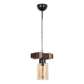 Kædelampe JASMIN 1xE27/40W/230V brun/beige