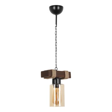 Kædelampe JASMIN 1xE27/40W/230V brun/beige